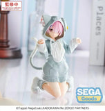 Re:Zero Starting Life in Another World Yumemirize PVC Statue Ram Mofumofu Pack 11 cm - Smalltinytoystore