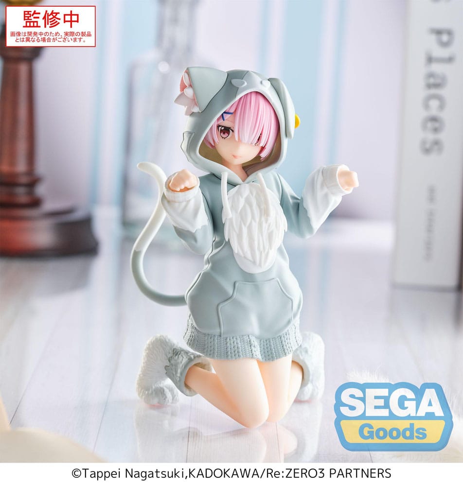 Re:Zero Starting Life in Another World Yumemirize PVC Statue Ram Mofumofu Pack 11 cm - Smalltinytoystore