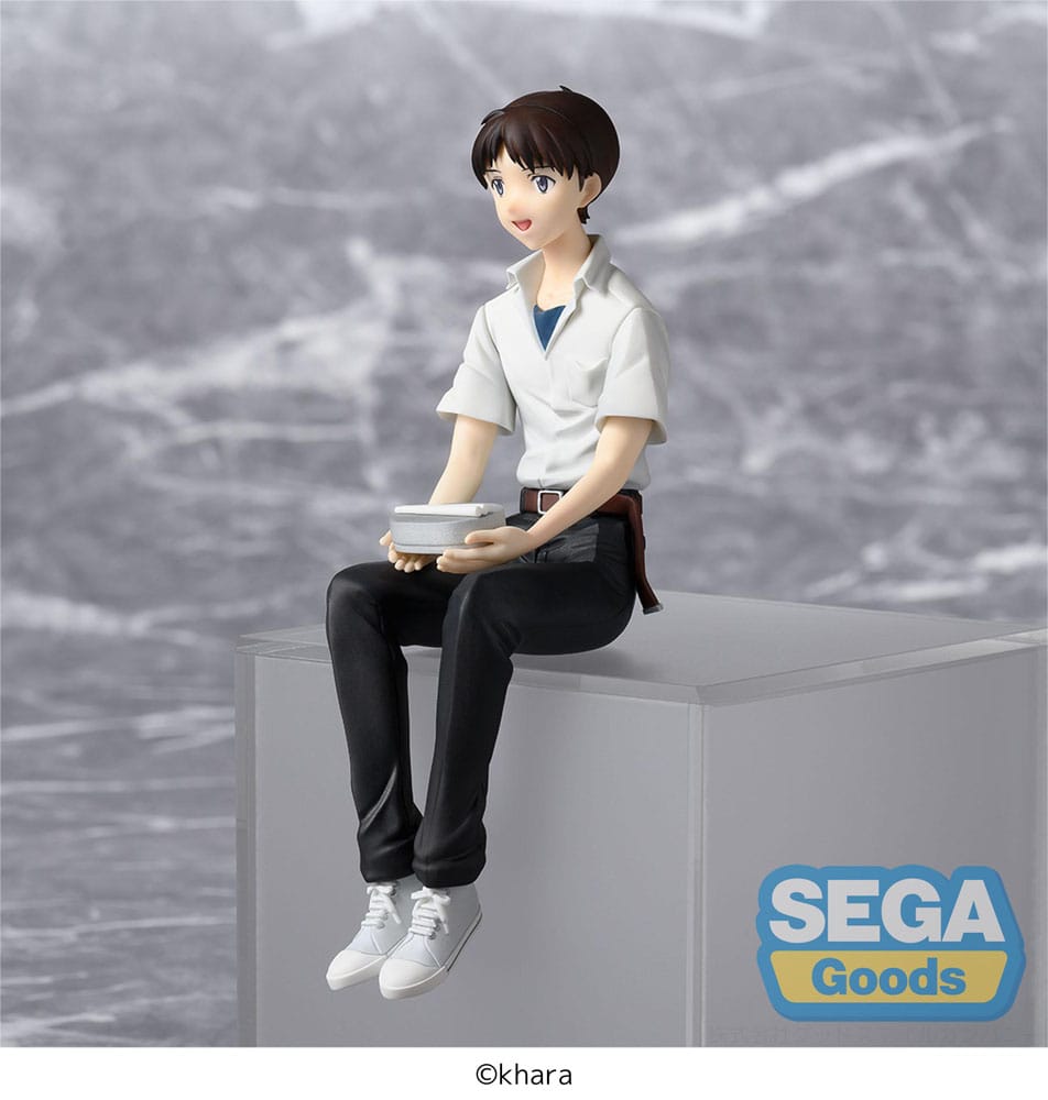 Rebuild of Evangelion PM Perching PVC Statue Shinji Ikari Evangelion New Theatrical Edition 14 cm - Smalltinytoystore