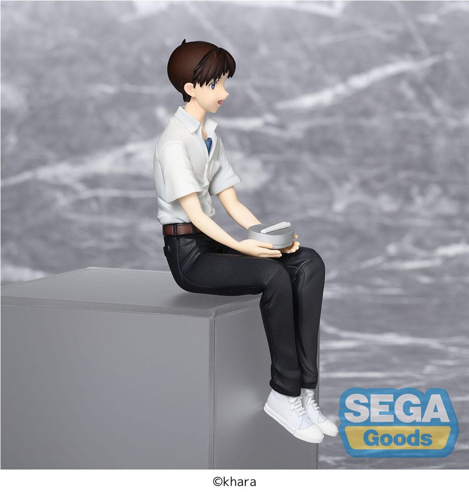 Rebuild of Evangelion PM Perching PVC Statue Shinji Ikari Evangelion New Theatrical Edition 14 cm - Smalltinytoystore