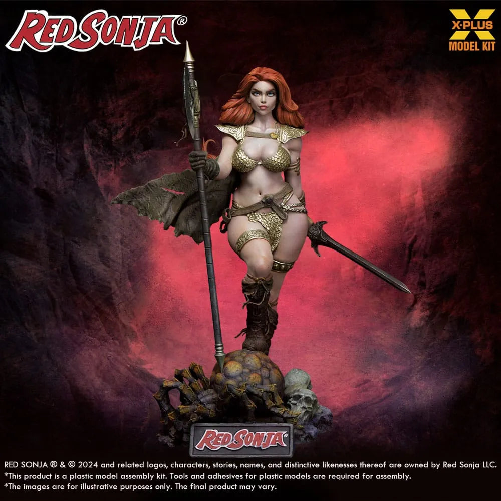 Red Sonja Plastic Model Kit 1/8 Red Sonja 27 cm - Smalltinytoystore