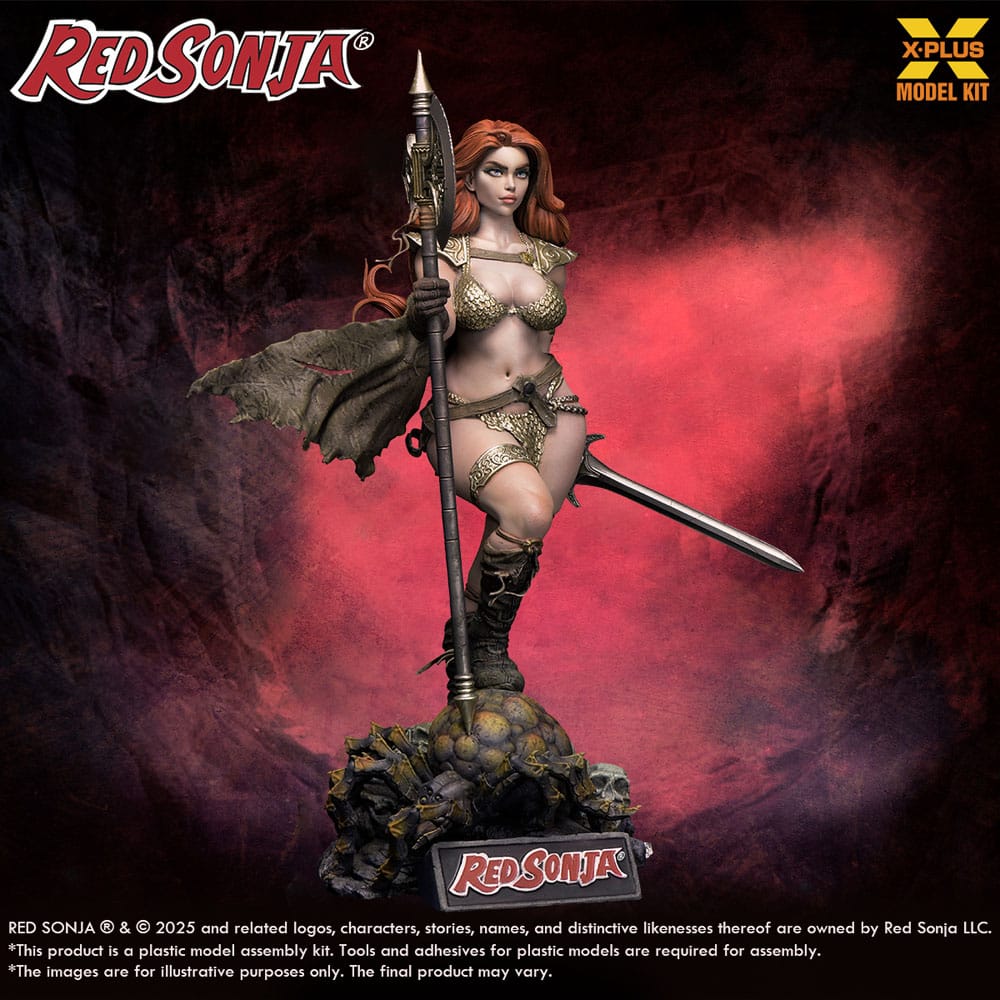 Red Sonja Plastic Model Kit 1/8 Red Sonja Neuauflage 27 cm - Smalltinytoystore