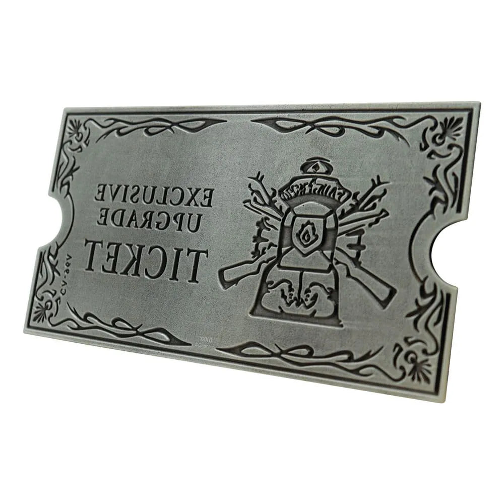 Resident Evil 4 Replik 1/1 Metal Exclusive Upgrade Ticket - Smalltinytoystore