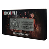 Resident Evil 4 Replik 1/1 Metal Exclusive Upgrade Ticket - Smalltinytoystore