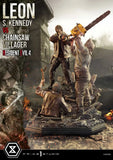 Resident Evil 4 Ultimate Premium Masterline Series Statue 1/4 Leon S. Kennedy vs. Chainsaw Villager 76 cm - Smalltinytoystore