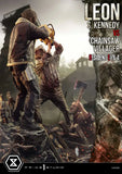 Resident Evil 4 Ultimate Premium Masterline Series Statue 1/4 Leon S. Kennedy vs. Chainsaw Villager 76 cm - Smalltinytoystore
