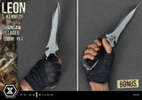 Resident Evil 4 Ultimate Premium Masterline Series Statue 1/4 Leon S. Kennedy vs. Chainsaw Villager Bonus Ver. 76 cm - Smalltinytoystore