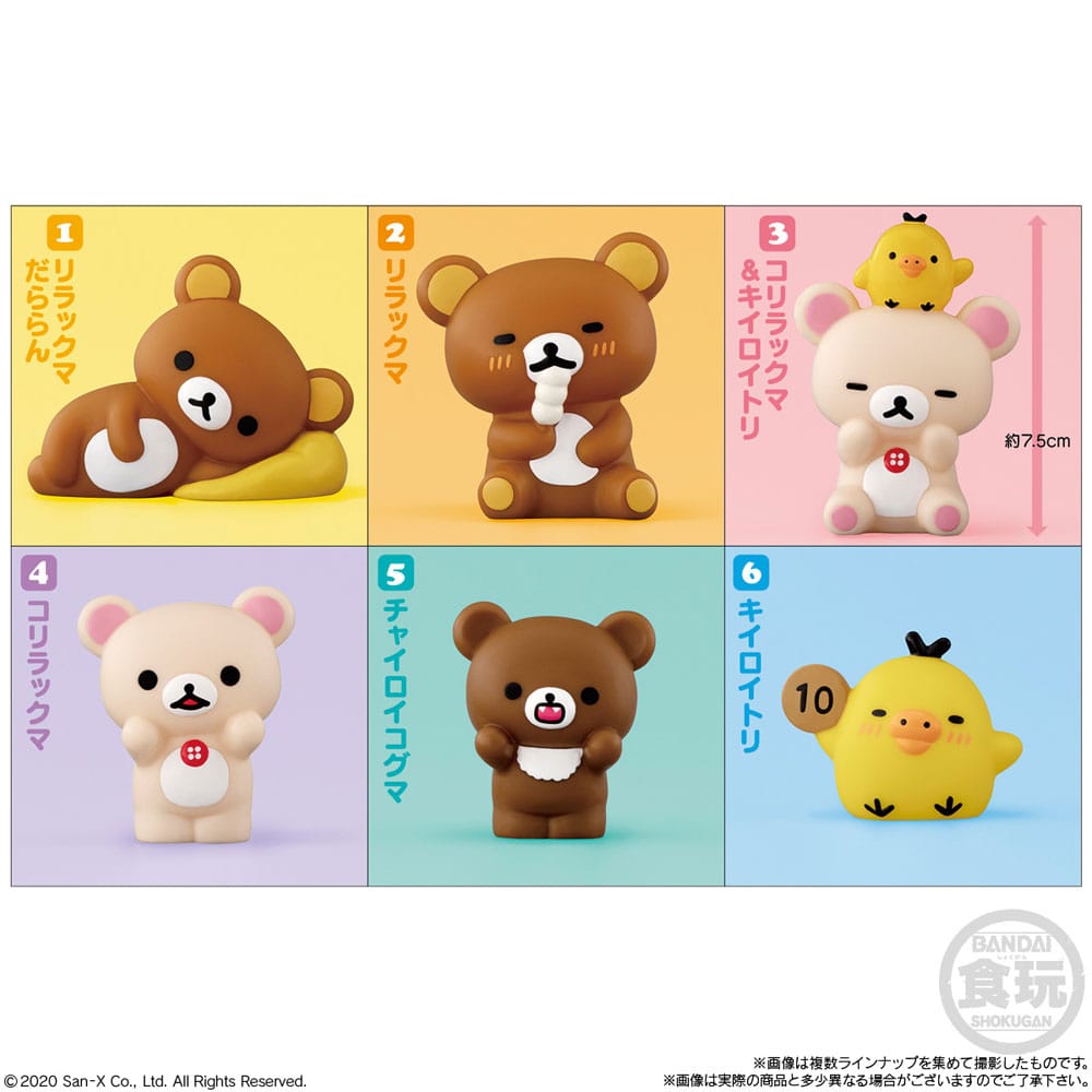 Rilakkuma Friends Mini-Figuren 6 cm Display (12) - Smalltinytoystore