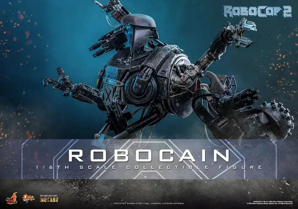 RoboCop 2 Movie Masterpiece Diecast Actionfigur 1/6 RoboCain 40 cm - Smalltinytoystore