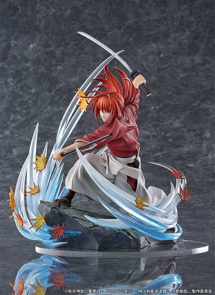 Rurouni Kenshin: Meiji Kenkaku Romantan Kyoto Douran PVC Statue 1/7 Kenshin Himura Souryusen Ver. 27 cm - Smalltinytoystore