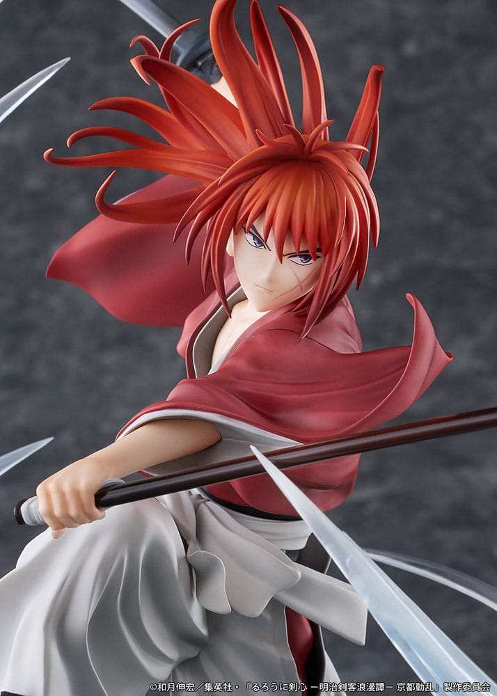 Rurouni Kenshin: Meiji Kenkaku Romantan Kyoto Douran PVC Statue 1/7 Kenshin Himura Souryusen Ver. 27 cm - Smalltinytoystore