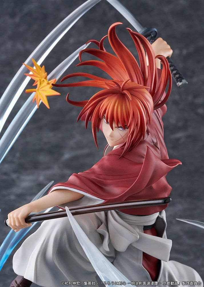 Rurouni Kenshin: Meiji Kenkaku Romantan Kyoto Douran PVC Statue 1/7 Kenshin Himura Souryusen Ver. 27 cm - Smalltinytoystore