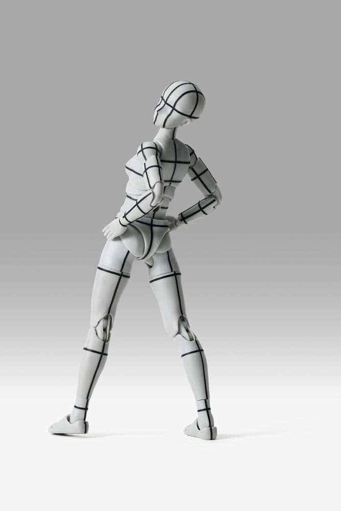 S.H.Figuarts Actionfigur Body-Chan Sports Edition Wire Frame (Gray Color Ver.) 15 cm - Smalltinytoystore