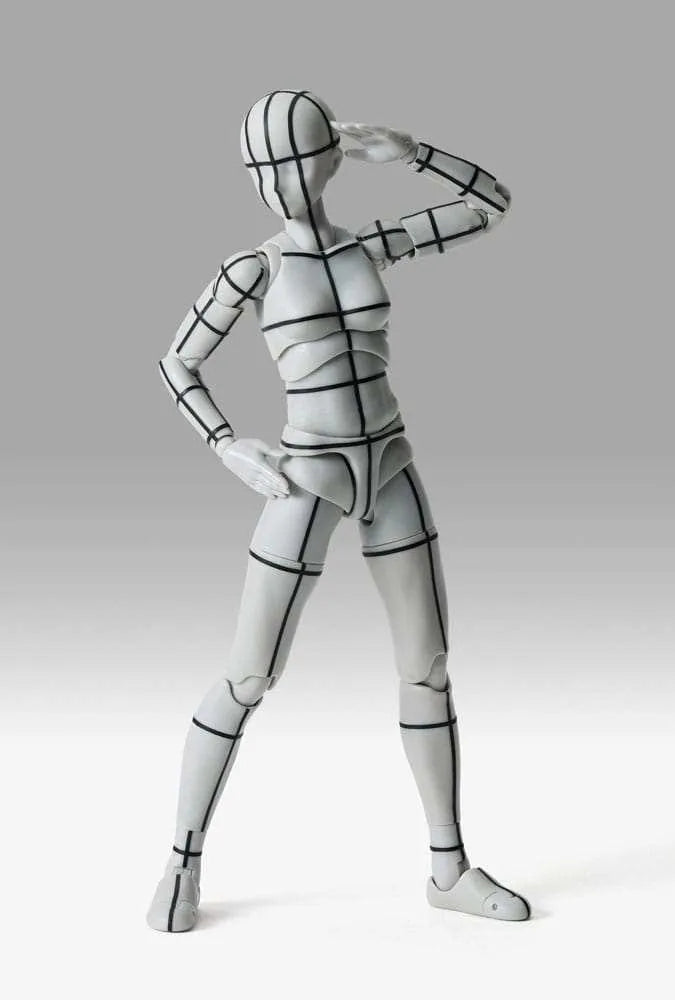 S.H.Figuarts Actionfigur Body-Chan Sports Edition Wire Frame (Gray Color Ver.) 15 cm - Smalltinytoystore
