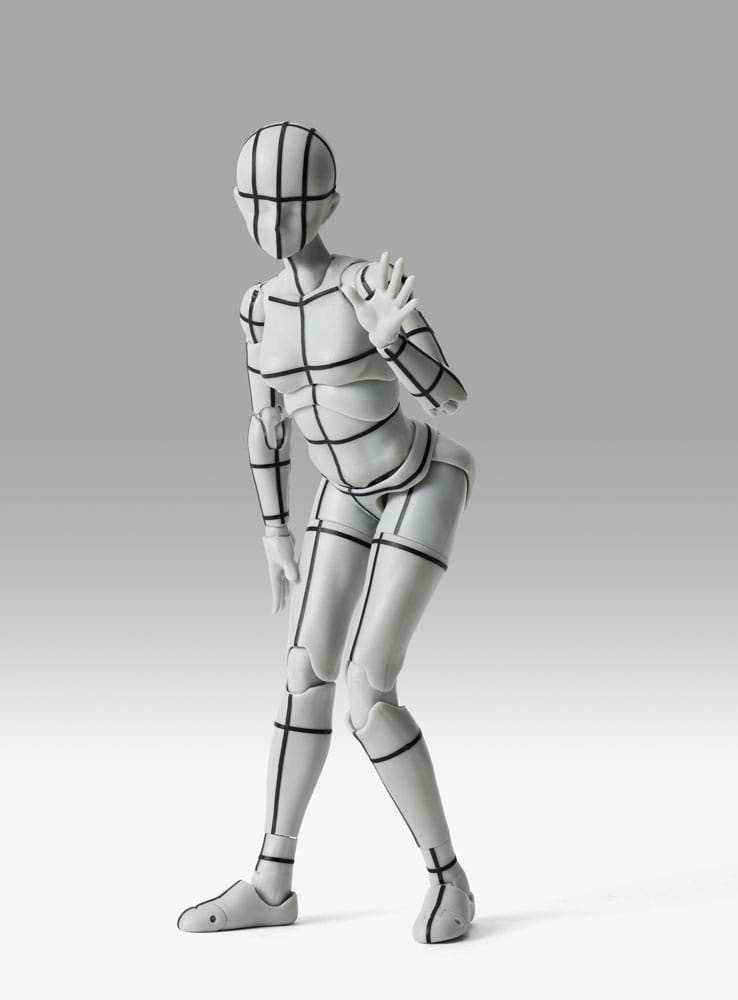 S.H.Figuarts Actionfigur Body-Chan Sports Edition Wire Frame (Gray Color Ver.) 15 cm - Smalltinytoystore