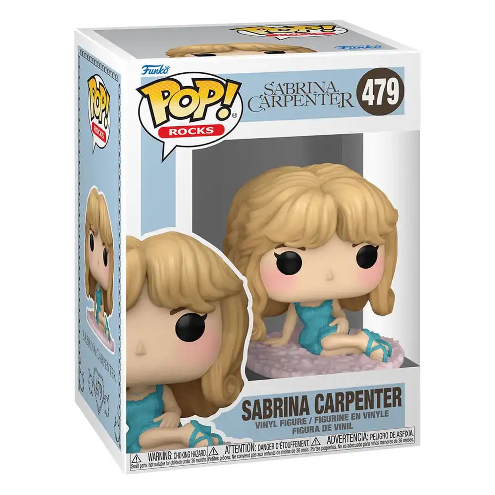 Sabrina Carpenter POP! Rocks Vinyl Figur Sabrina in Night Gown 9 cm - Smalltinytoystore
