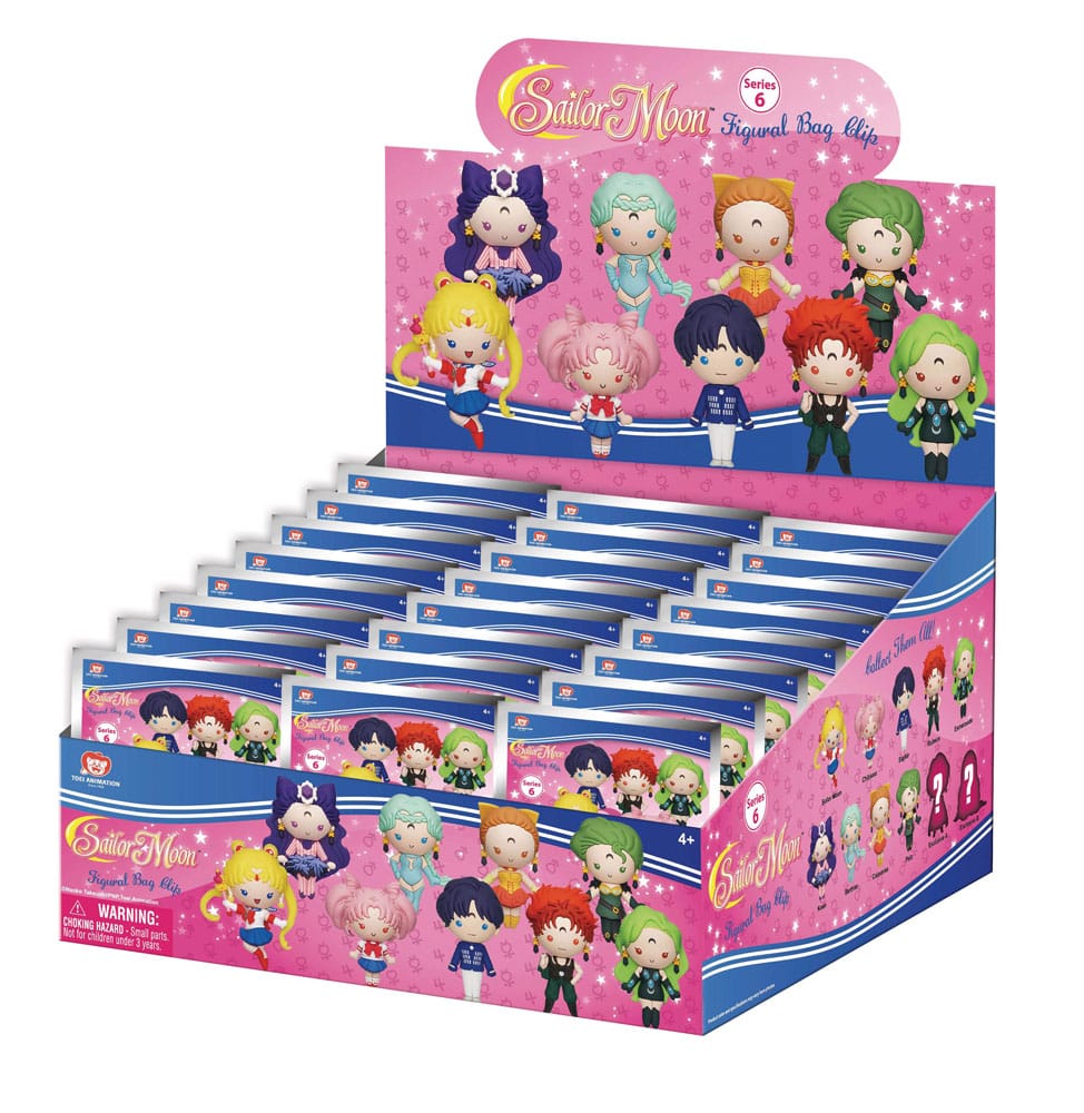 Sailor Moon 3D PVC-Taschenanhänger Series 6 Display (24) - Smalltinytoystore