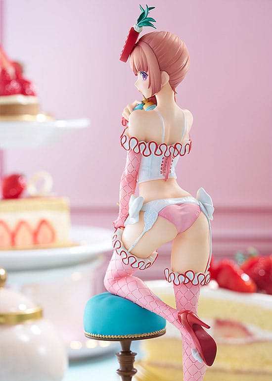 Salon de Vitrine PVC Statue 1/6 Strawberry Shortcake Bustier Girl 26 cm - Smalltinytoystore