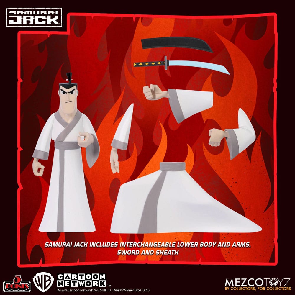 Samurai Jack 5 Points Actionfiguren 9 cm Deluxe Set Sortiment (24) - Smalltinytoystore