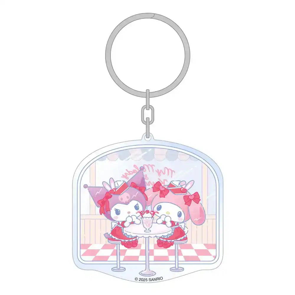 Sanrio Acryl Schlüsselanhänger Hello Kitty & Friends American Diner 6 cm - Smalltinytoystore