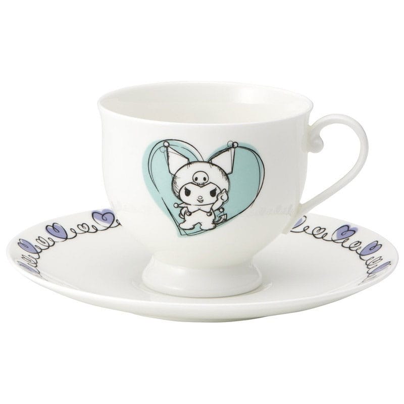 Sanrio Bone China Tasse und Teller Set Kuromi - Smalltinytoystore