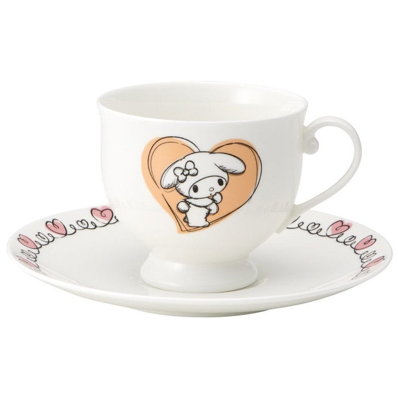 Sanrio Bone China Tasse und Teller Set My Melody - Smalltinytoystore