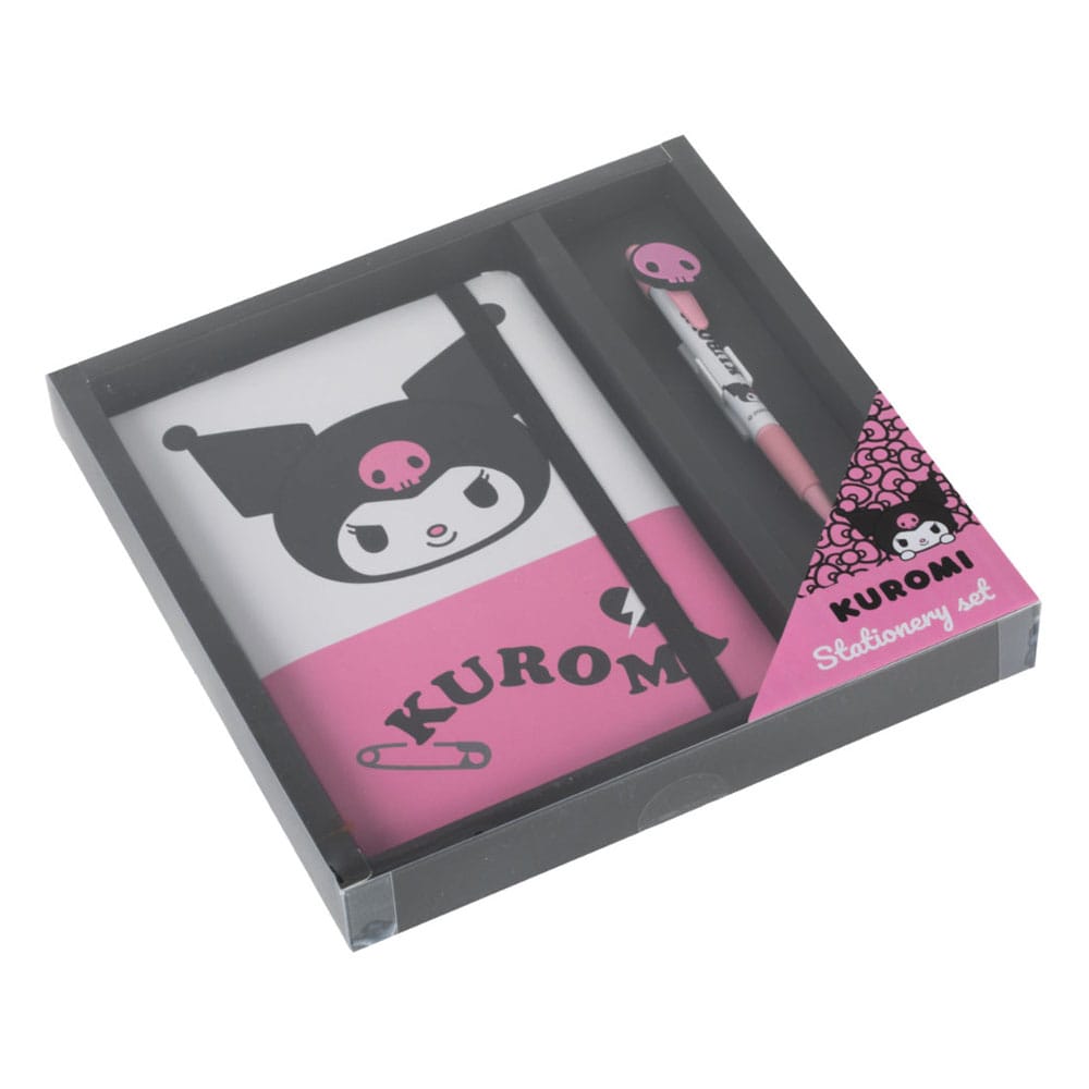 Sanrio Notizbuch mit Kugelschreiber Geschenk-Set Kuromi - Smalltinytoystore