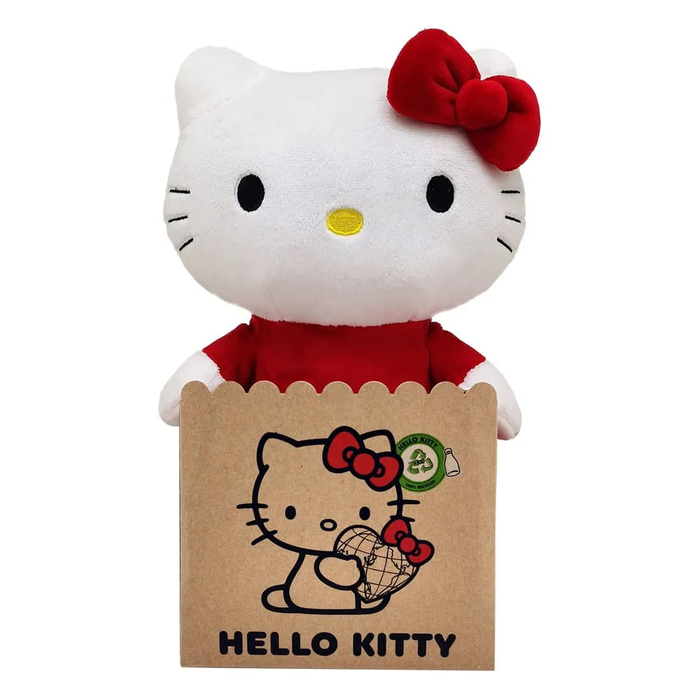Sanrio Plüschfigur Hello Kitty mit rotem Kleid 24 cm - Smalltinytoystore