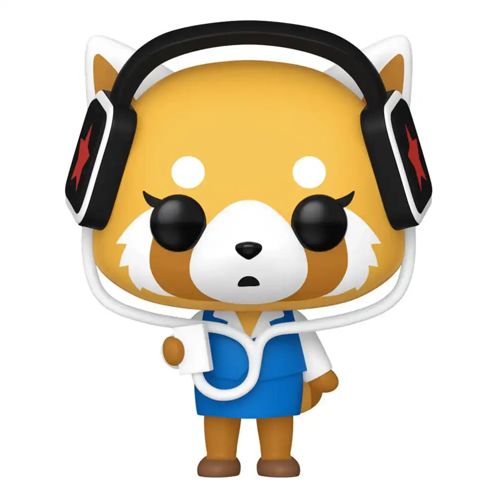 Sanrio POP! Animation Vinyl Figur Aggretsuko w/headphones 9 cm - Smalltinytoystore