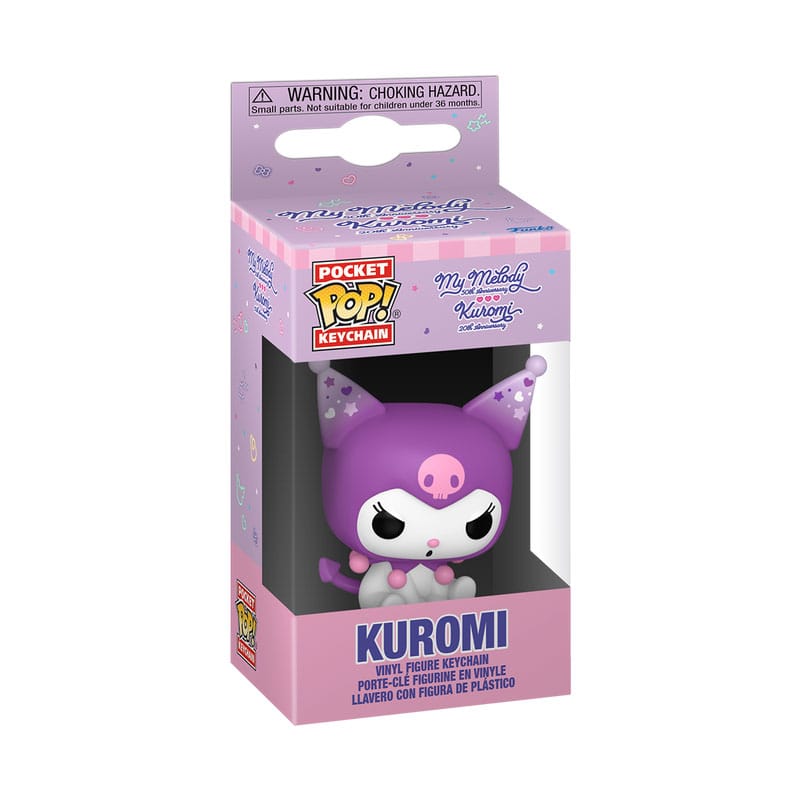 Sanrio POP! Vinyl Schlüsselanhänger 4 cm K/MM- Kuromi Display (12) - Smalltinytoystore