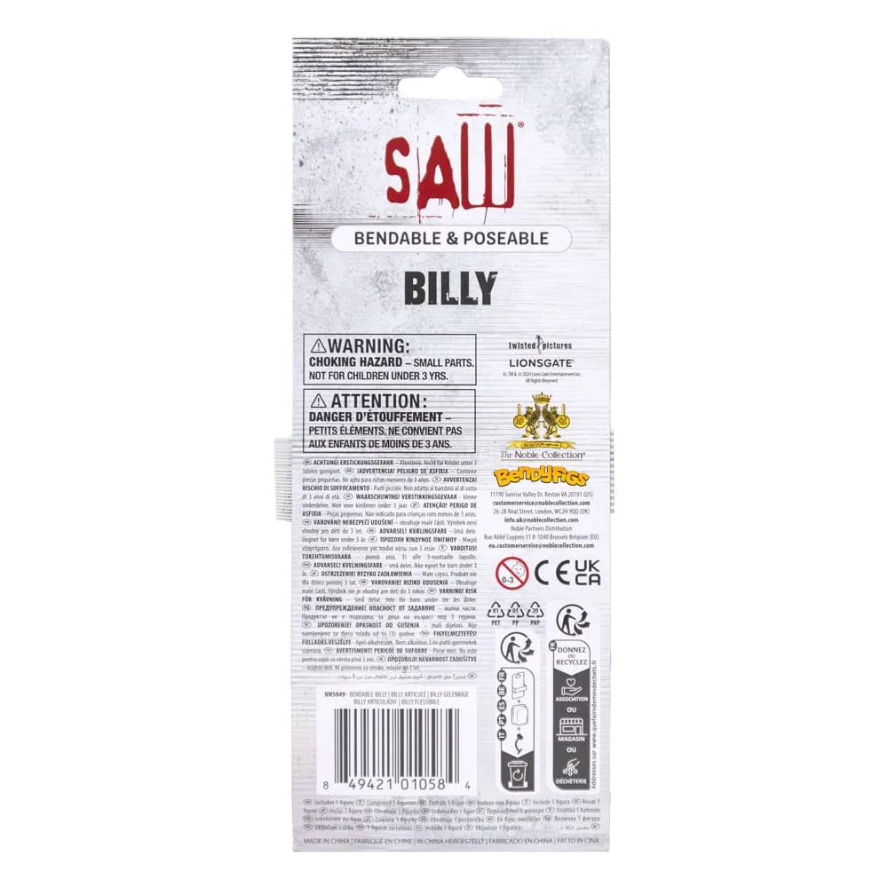 Saw Bendyfigs Biegefigur Billy Puppet 18 cm - Smalltinytoystore