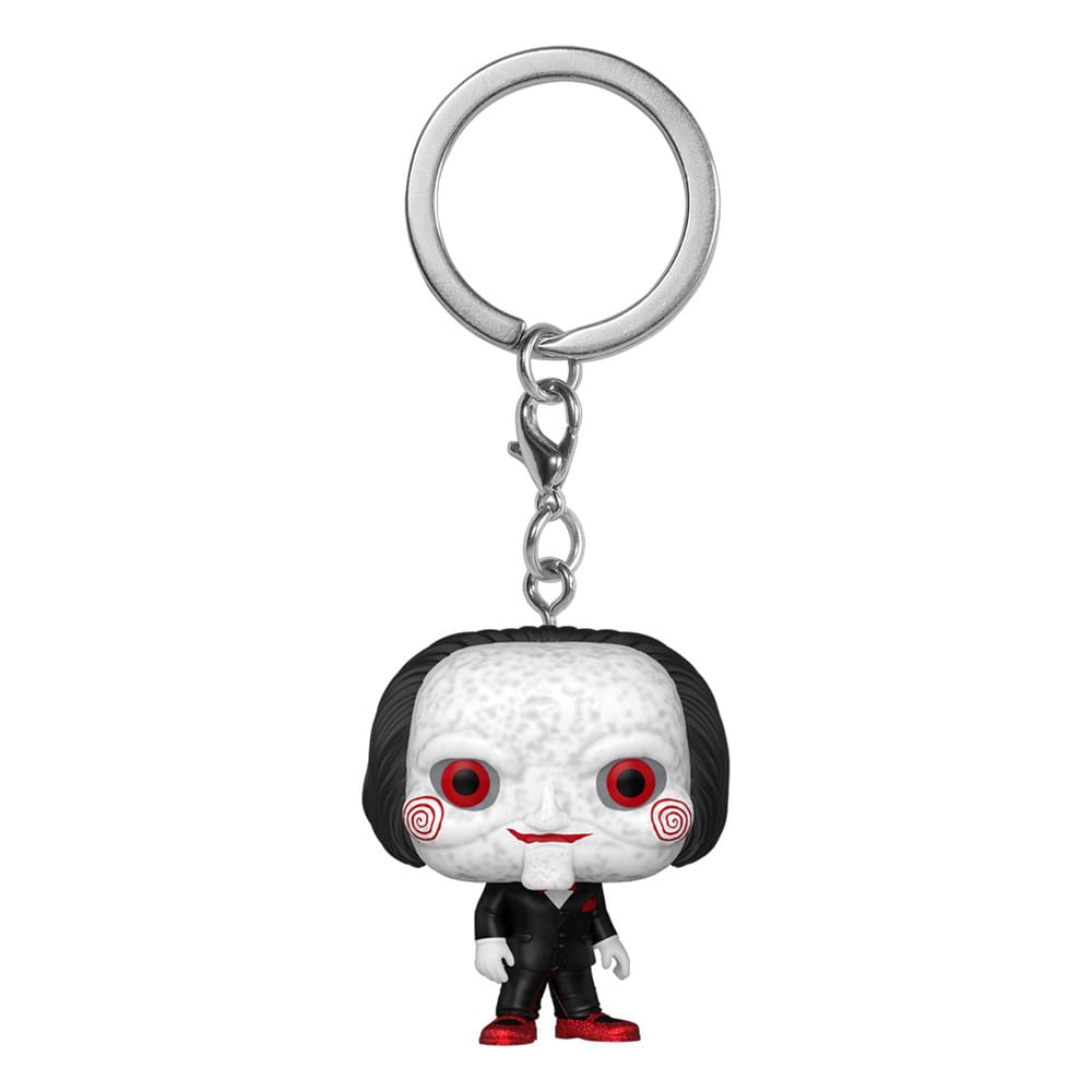 Saw Pocket POP! Vinyl Schlüsselanhänger 4 cm Billy the Puppet Display (12) - Smalltinytoystore