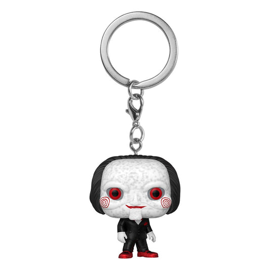 Saw Pocket POP! Vinyl Schlüsselanhänger 4 cm Billy the Puppet Display (12) - Smalltinytoystore