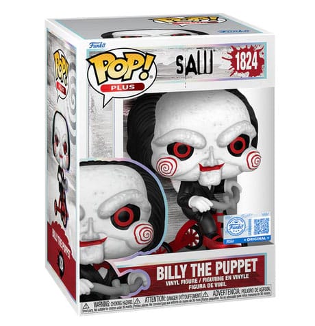 Saw POP! Plus Vinyl Figur Billy on Tricycle Exclusive Edition 9 cm - Smalltinytoystore