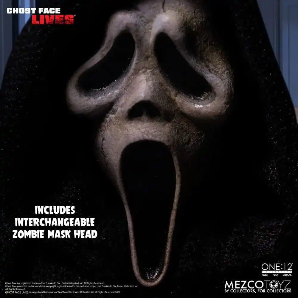 Scream Actionfigur 1/12 Ghost Face 16 cm - Smalltinytoystore