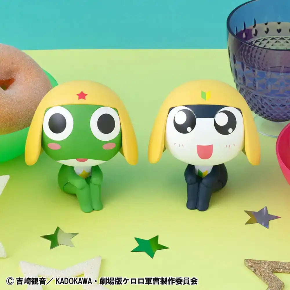 Sergeant Frog Look Up PVC Statue Keroro & Tamama Set (with gift) 11 cm - Smalltinytoystore