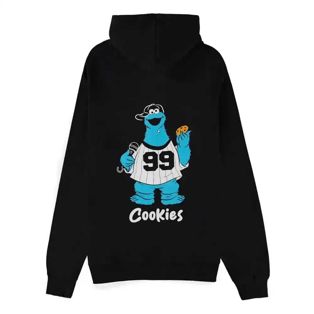 Sesamstraße Kapuzenpullover mit Reißverschluß Krümelmonster 99 Cookies - Smalltinytoystore