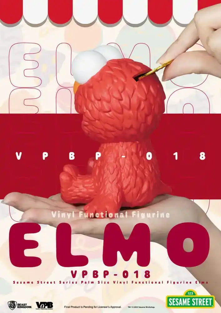 Sesamstraße Piggy Vinyl Spardose Elmo 12 cm - Smalltinytoystore