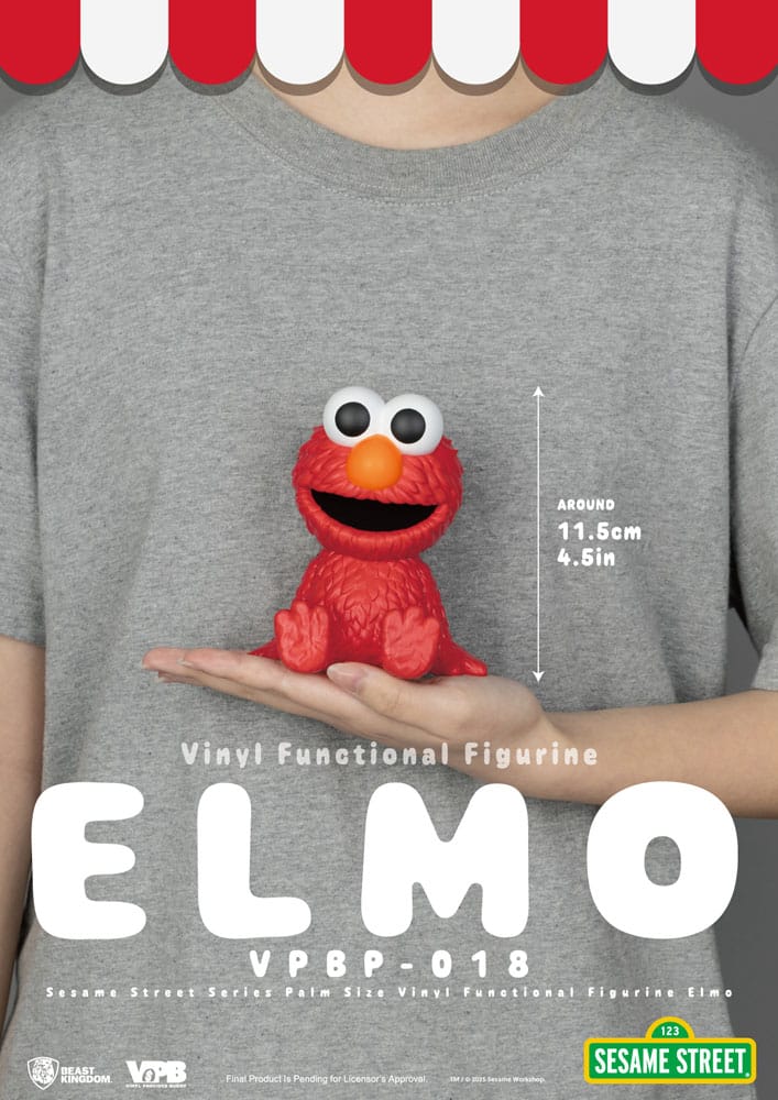 Sesamstraße Piggy Vinyl Spardose Elmo 12 cm - Smalltinytoystore