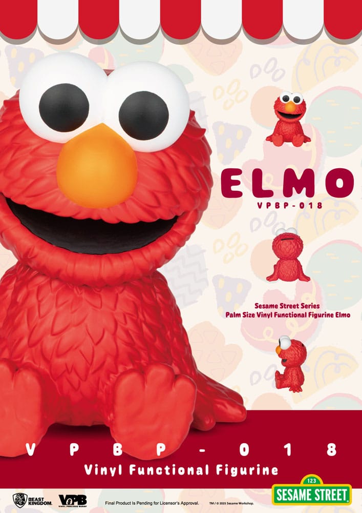 Sesamstraße Piggy Vinyl Spardose Elmo 12 cm - Smalltinytoystore
