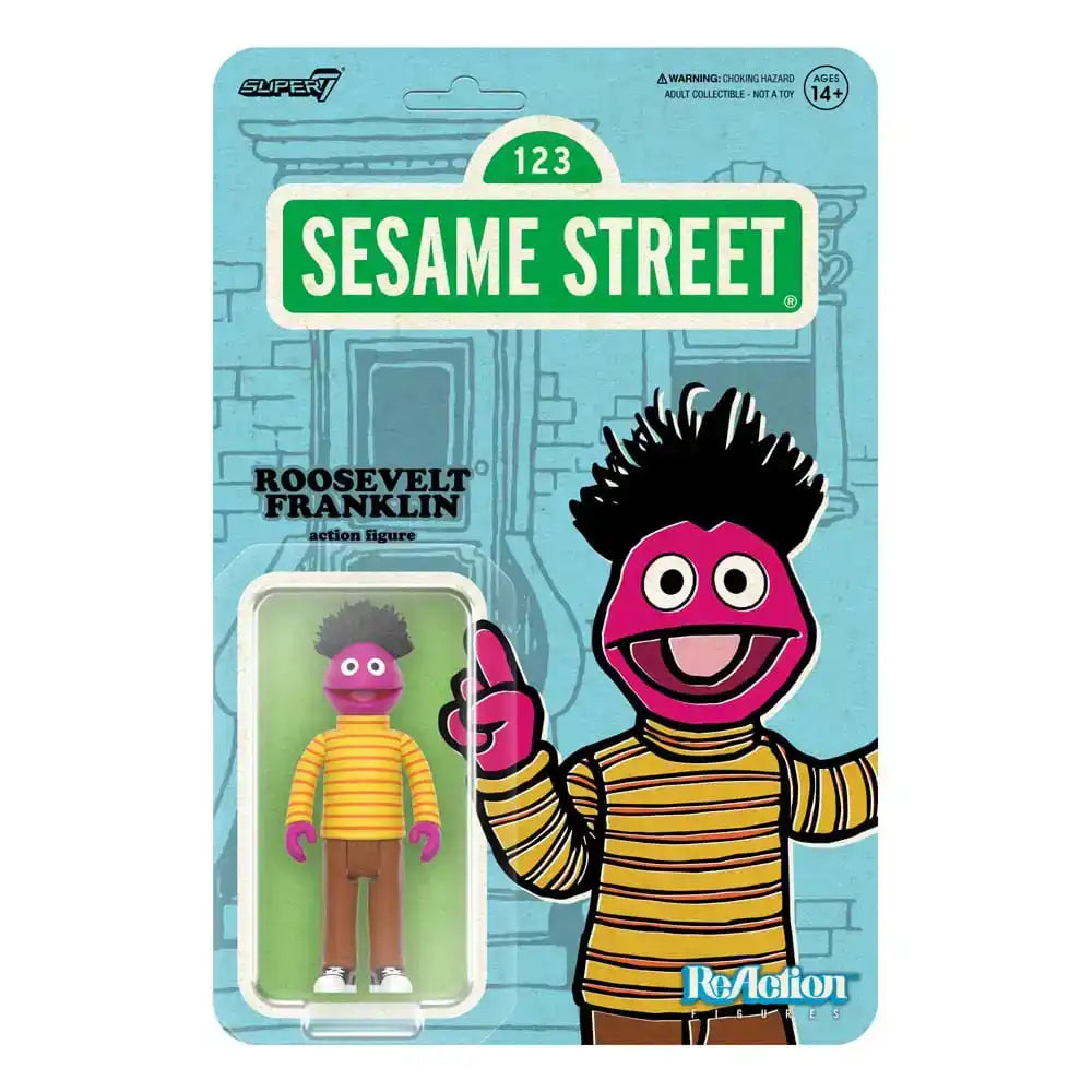 Sesamstraße ReAction Actionfigur Wave 04 Roosevelt Franklin 10 cm - Smalltinytoystore