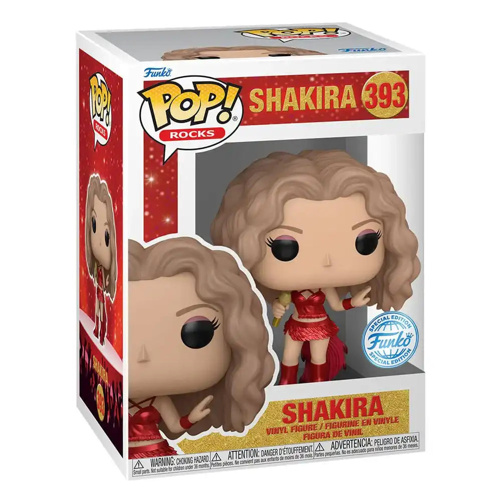 Shakira POP! Rocks Vinyl Figur Shakira(Super Bowl) (Metallic) 9 cm - Smalltinytoystore