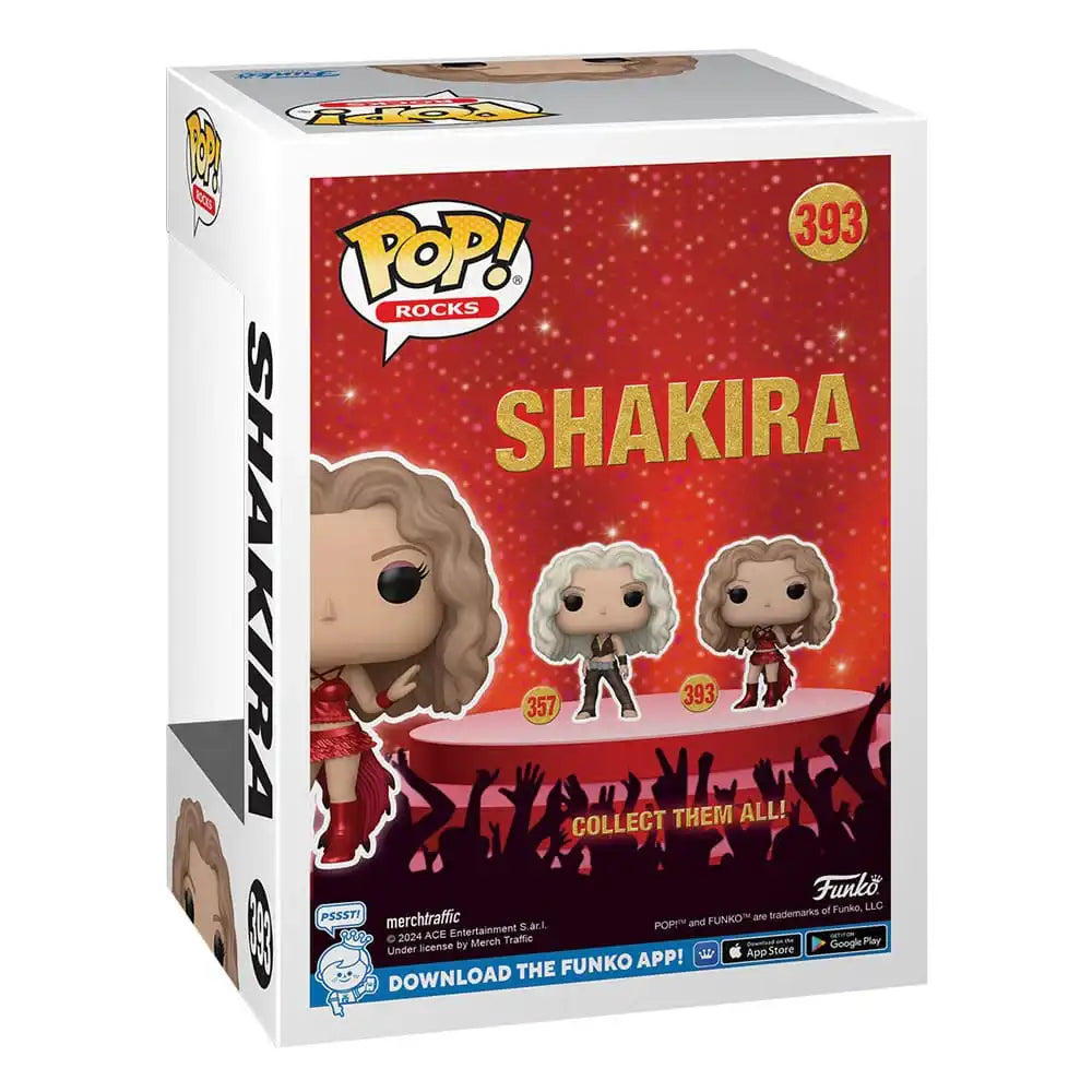 Shakira POP! Rocks Vinyl Figur Shakira(Super Bowl) (Metallic) 9 cm - Smalltinytoystore