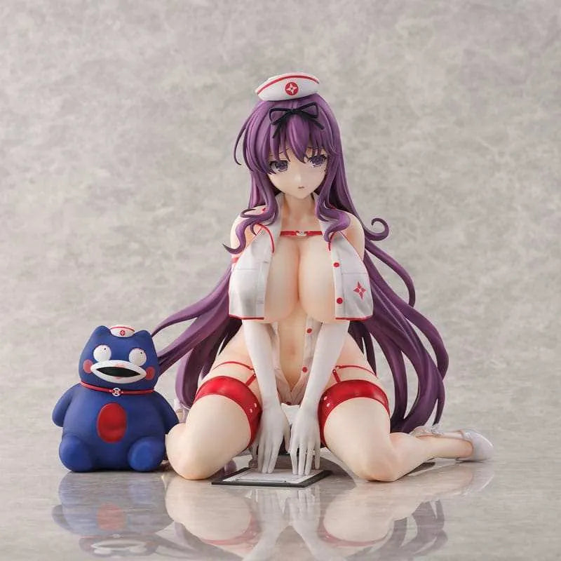 Shinobi Master Senran Kagura: New Link PVC Statue 1/4 Murasaki: Sexy Nurse Ver. 23 cm - Smalltinytoystore