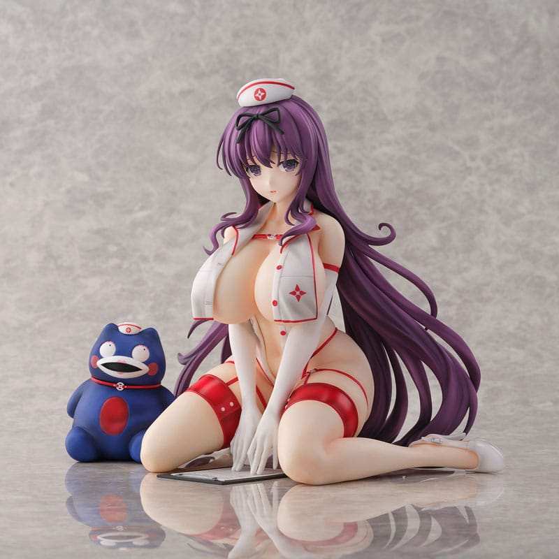 Shinobi Master Senran Kagura: New Link PVC Statue 1/4 Murasaki: Sexy Nurse Ver. 23 cm - Smalltinytoystore