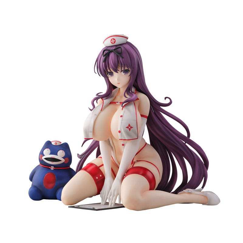 Shinobi Master Senran Kagura: New Link PVC Statue 1/4 Murasaki: Sexy Nurse Ver. 23 cm - Smalltinytoystore
