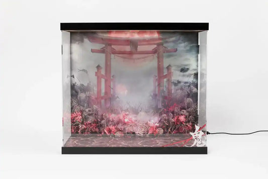 SHINSAI Acryl Display Case mit Beleuchtung Inbina Rasethuhime Saki 39 cm - Smalltinytoystore