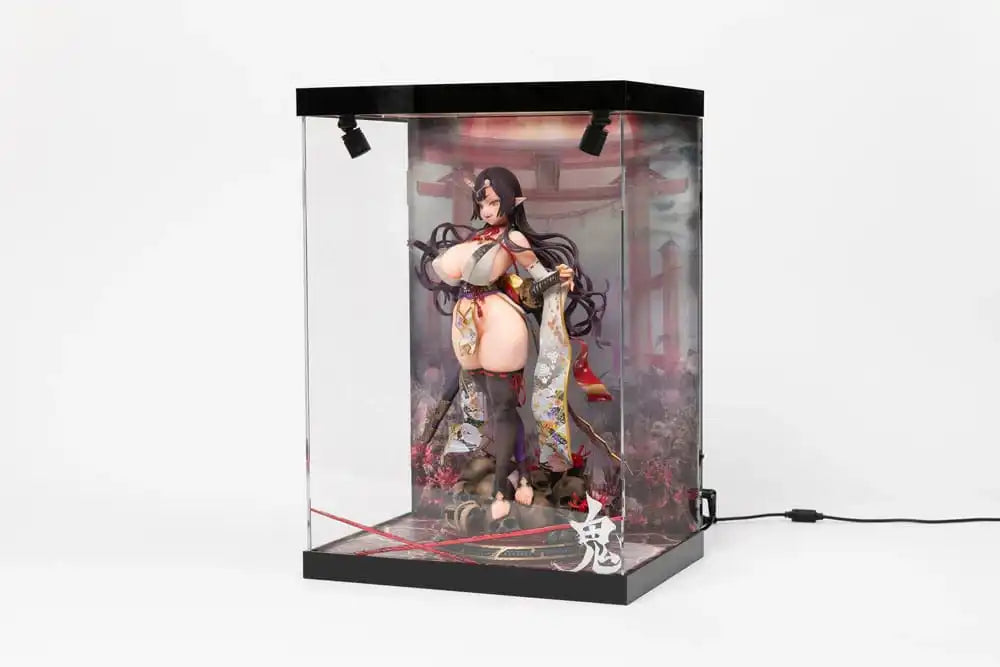 SHINSAI Acryl Display Case mit Beleuchtung Inbina Rasethuhime Saki M Edition 39 cm - Smalltinytoystore