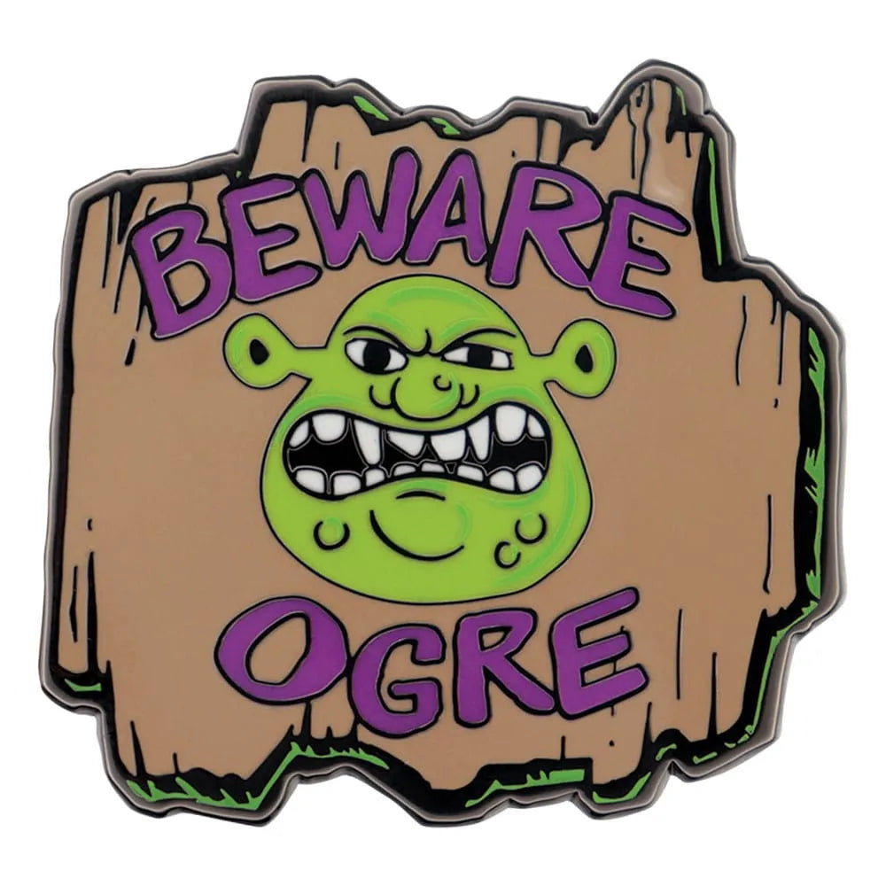 Shrek Ansteck-Pin Beware Ogre Limited Edition - Smalltinytoystore