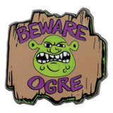 Shrek Ansteck-Pin Beware Ogre Limited Edition - Smalltinytoystore